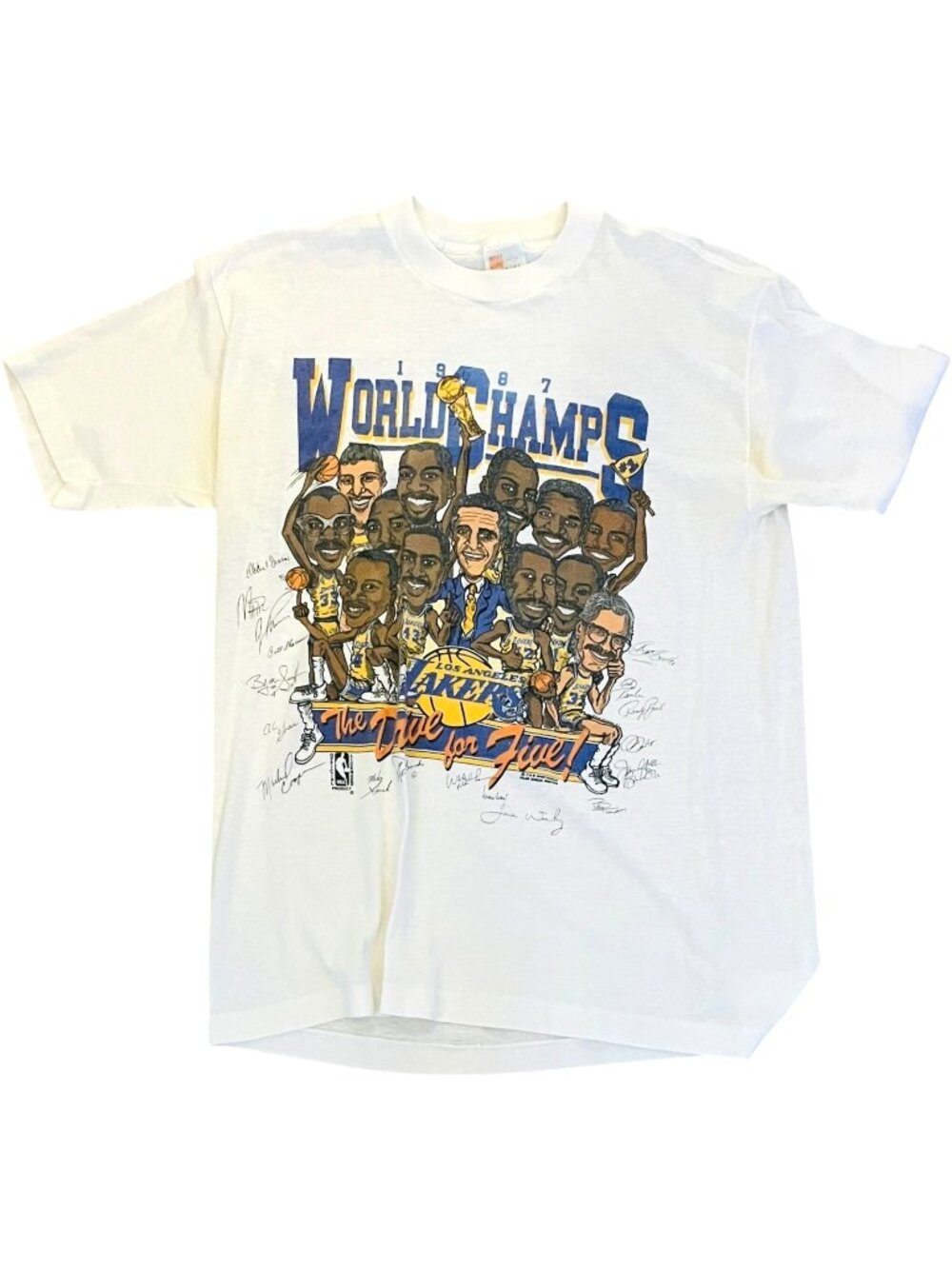 Los Angeles Lakers World Champion Back To Back 1987-88 NBA - Size Large